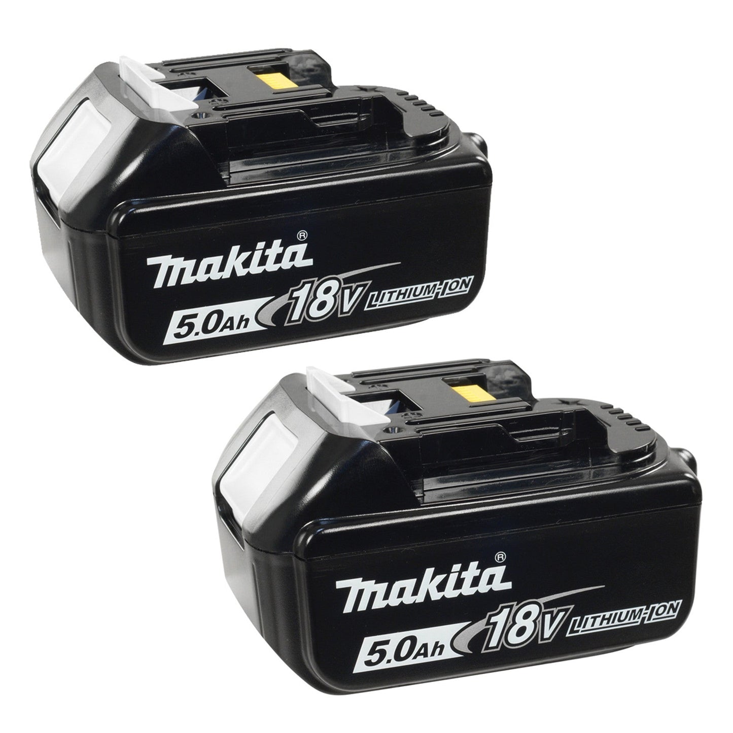 Makita 18V 5.0Ah Lithium-Ion Battery 2-Pack – High-Capacity Power for LXT Tools (Compatible with BL1860B, BL1860, BL1850 Models)